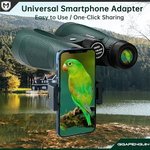 15x52 HD Binoculars with Phone Adapter
